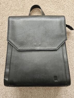 Black Leather Purse / Backpack